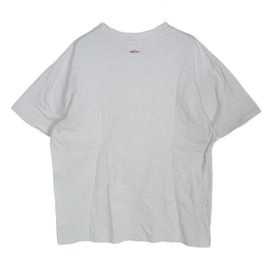 FEAR OF GOD フィアオブゴッド FOG ESSENTIALS エッセンシャルズ 半袖 Tシャツ カットソー ホワイト系 M【中古】