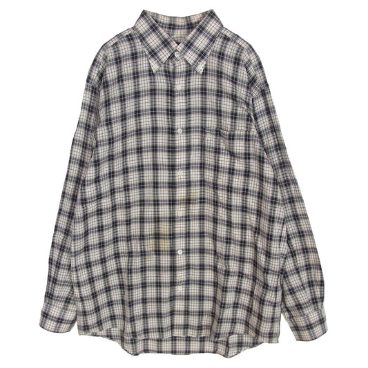 BURBERRY バーバリー ボタンダウン 長袖 チェック シャツ マルチカラー系 LL【中古】