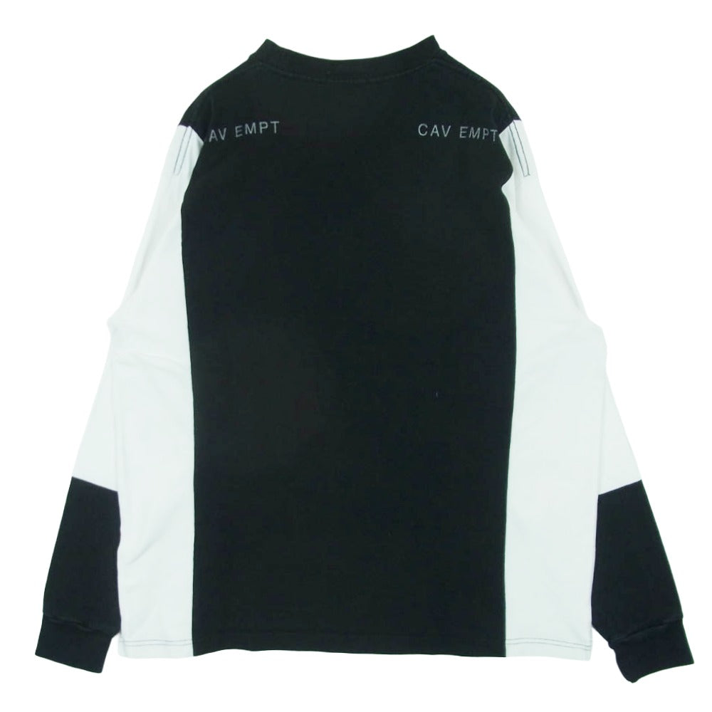 シーイー ドッキング 再構築 ロングスリーブ 長袖 ヘビーウェイト カットソー Tシャツ ブラック系 ホワイト系 L【中古】
