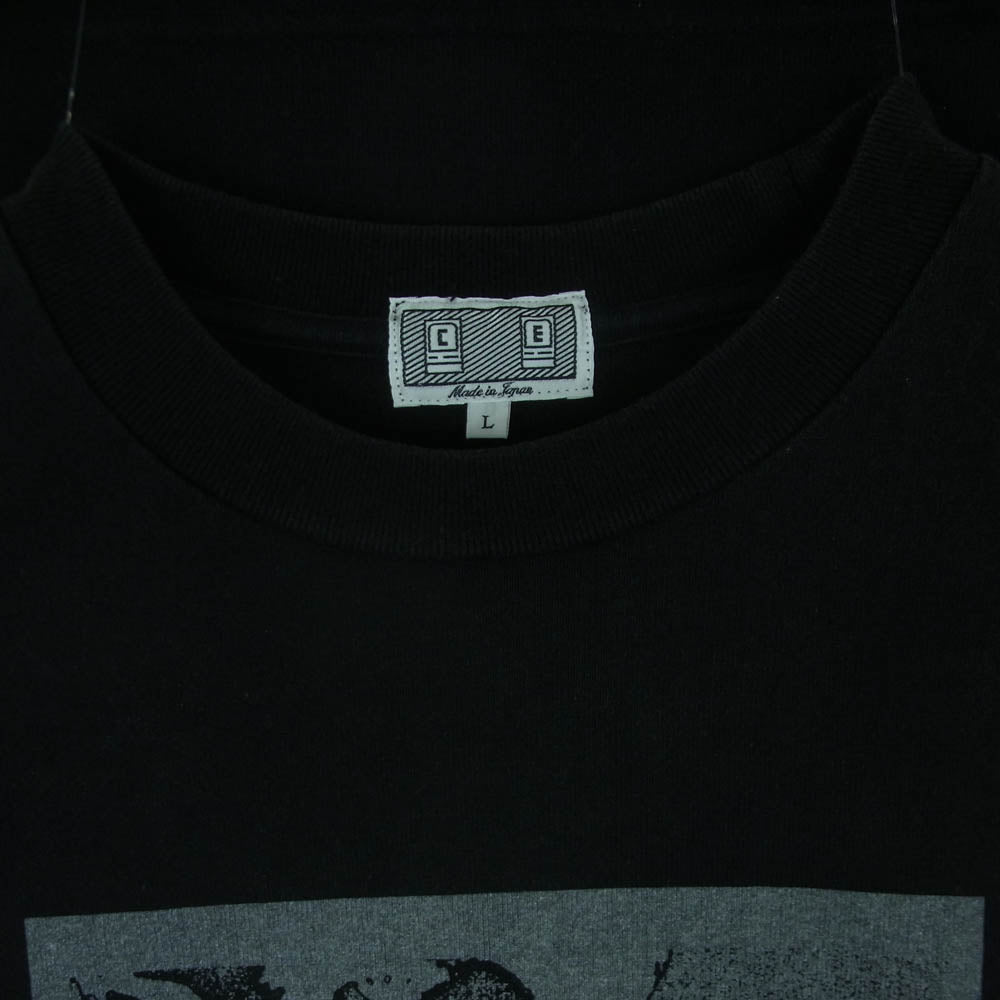 シーイー ドッキング 再構築 ロングスリーブ 長袖 ヘビーウェイト カットソー Tシャツ ブラック系 ホワイト系 L【中古】