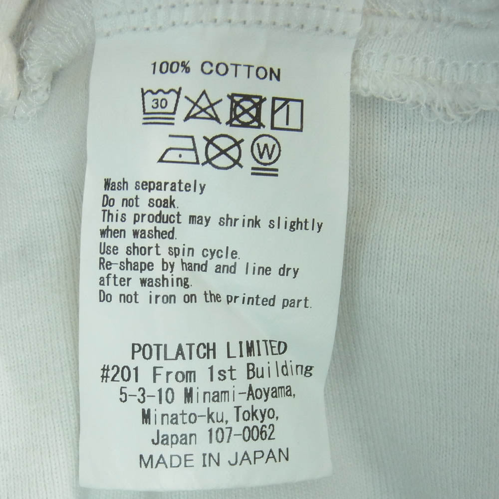 シーイー ドッキング 再構築 ロングスリーブ 長袖 ヘビーウェイト カットソー Tシャツ ブラック系 ホワイト系 L【中古】