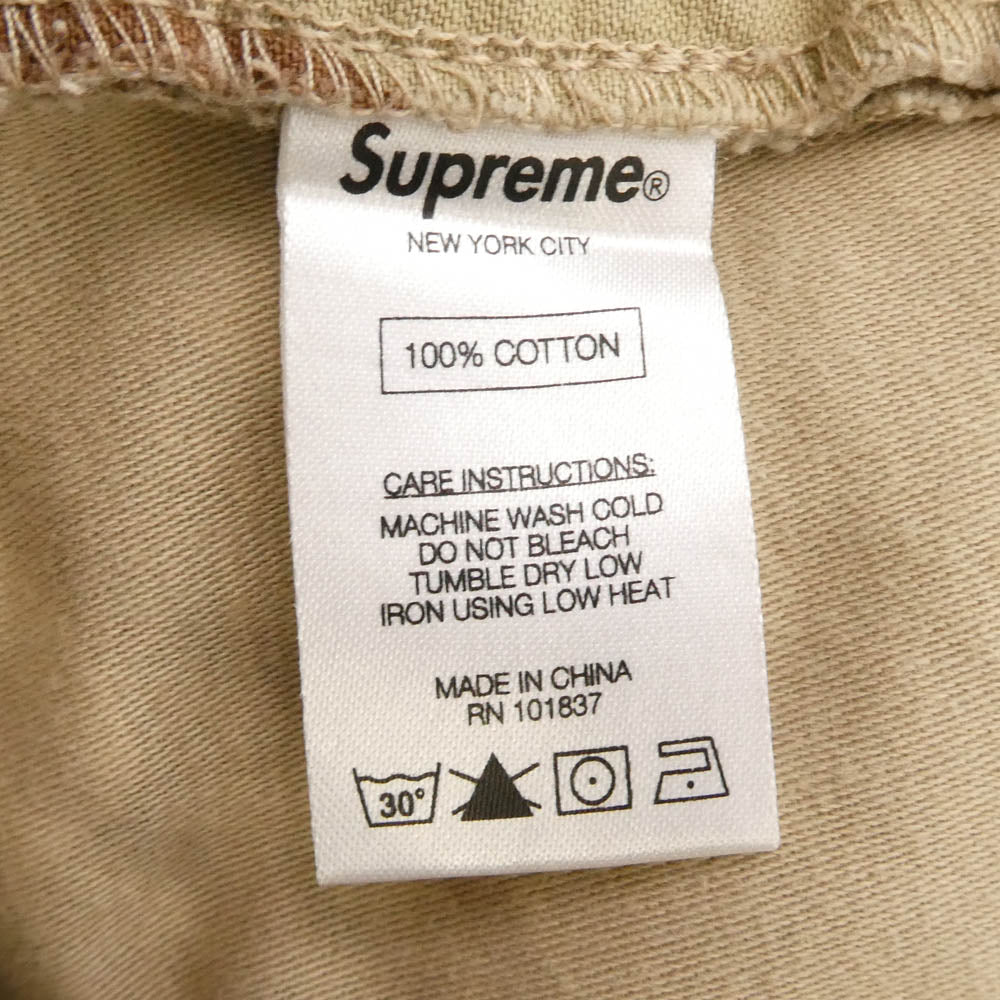 Supreme シュプリーム 16SS Cargo Short カモフラ カーゴ ショーツ ハーフ パンツ ライトブラウン系 ベージュ系 マルチカラー系 34【中古】
