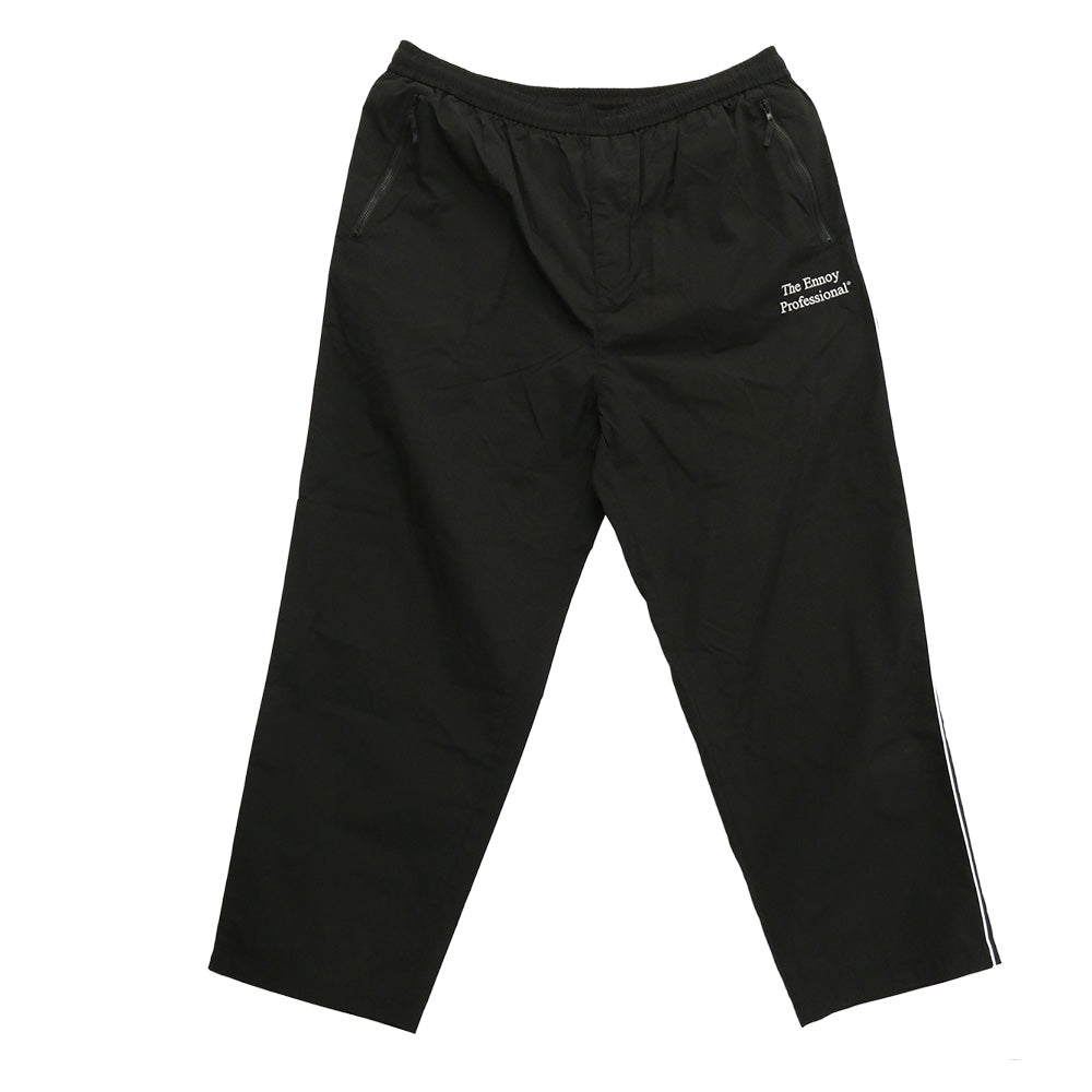 The Ennoy Professional ザ エンノイ プロフェッショナル 26SS SS26BRENJK01LP/SS26BRENPT01LP スタイリスト私物 Piping Nylon Track Suit パイピングナイロン トラックスーツ ジャケット パンツ セットアップ ブラック系 XXL【新古品】【未使用】【中古】