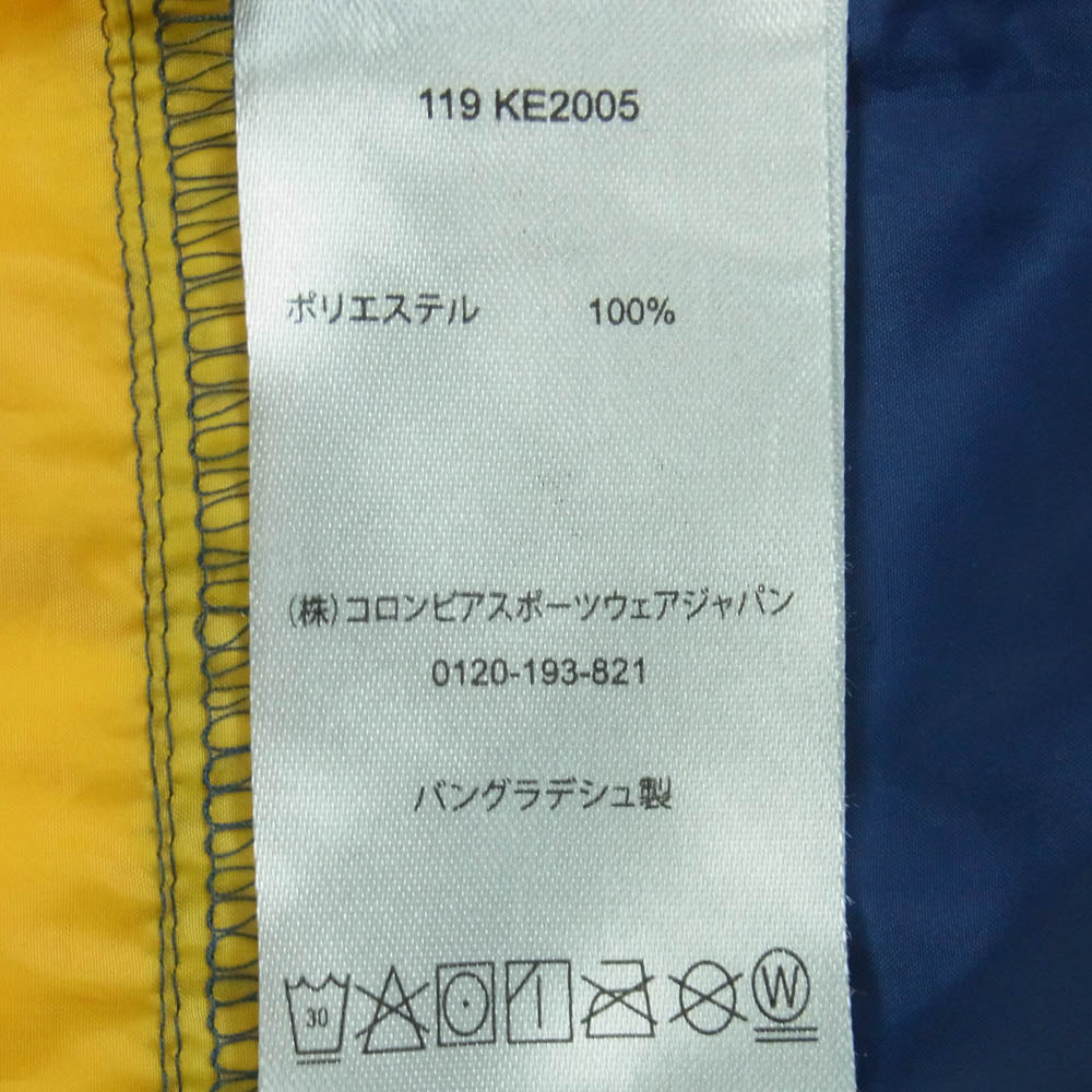 Columbia コロンビア 119KE2005 ナイロン パーカー ジャケット バングラデシュ製 イエロー系 ダークネイビー系 L【中古】