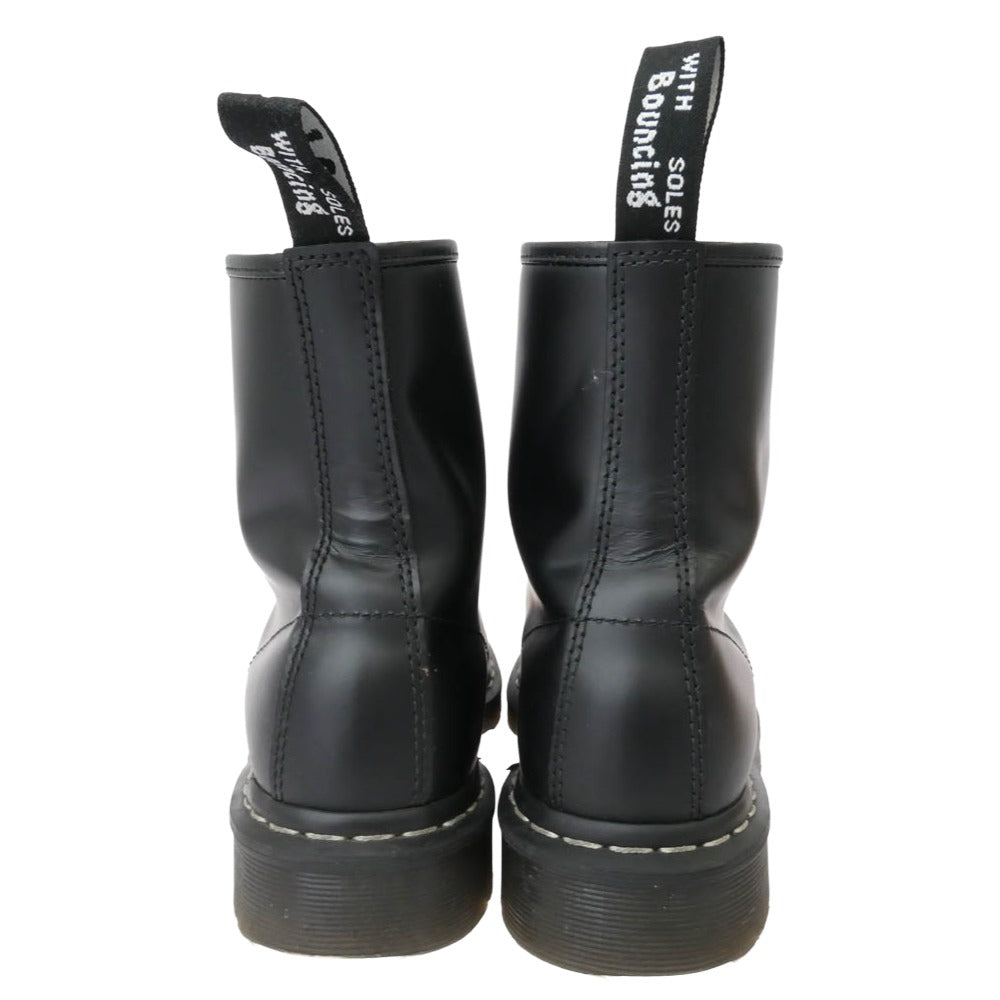 Dr.Martens ドクターマーチン 1460 WS 24758001 WHITE WELT STITCH BLACK SMOOTH 8ホール ホワイトステッチ レザー ブーツ ブラック系 9【中古】