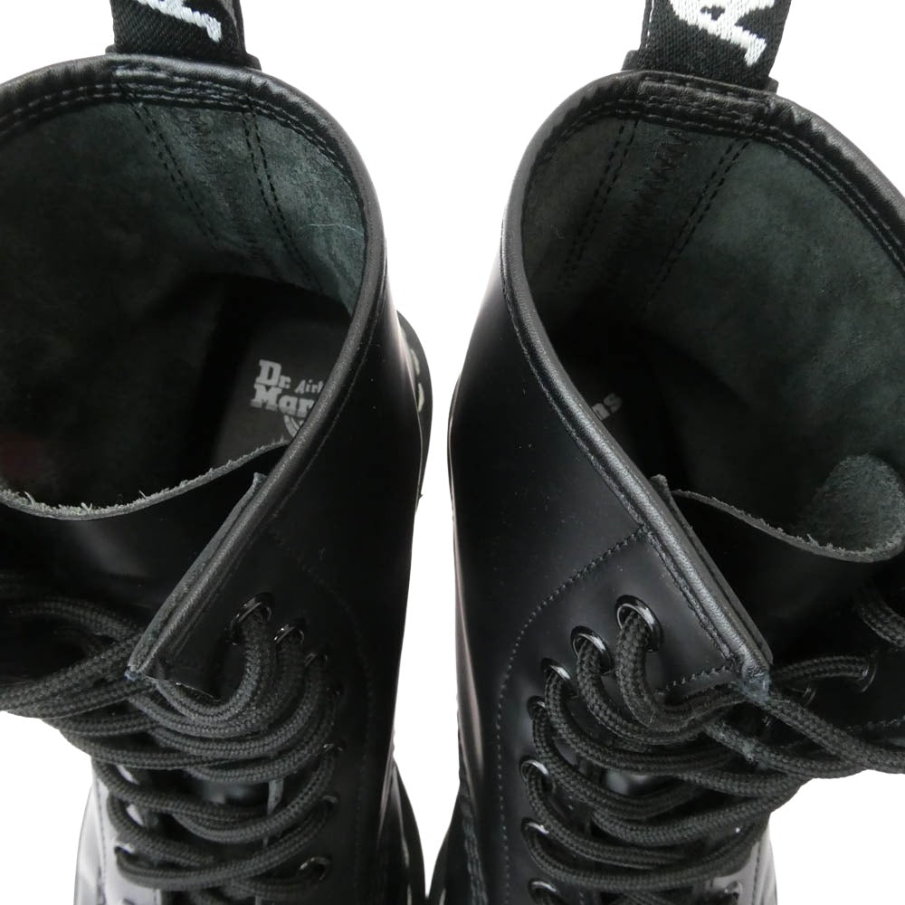 Dr.Martens ドクターマーチン 1460 WS 24758001 WHITE WELT STITCH BLACK SMOOTH 8ホール ホワイトステッチ レザー ブーツ ブラック系 9【中古】