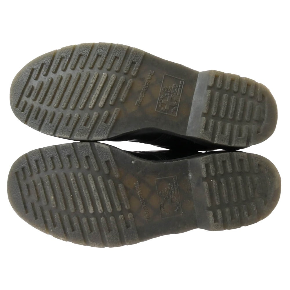 Dr.Martens ドクターマーチン 1460 WS 24758001 WHITE WELT STITCH BLACK SMOOTH 8ホール ホワイトステッチ レザー ブーツ ブラック系 9【中古】