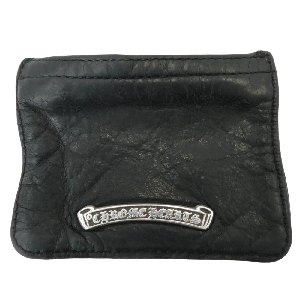 CHROME HEARTS クロムハーツ（原本無） ZPR CHNG 3×4 ジッパーチェンジパース コインケース レザー ミニウォレット ブラック系【中古】