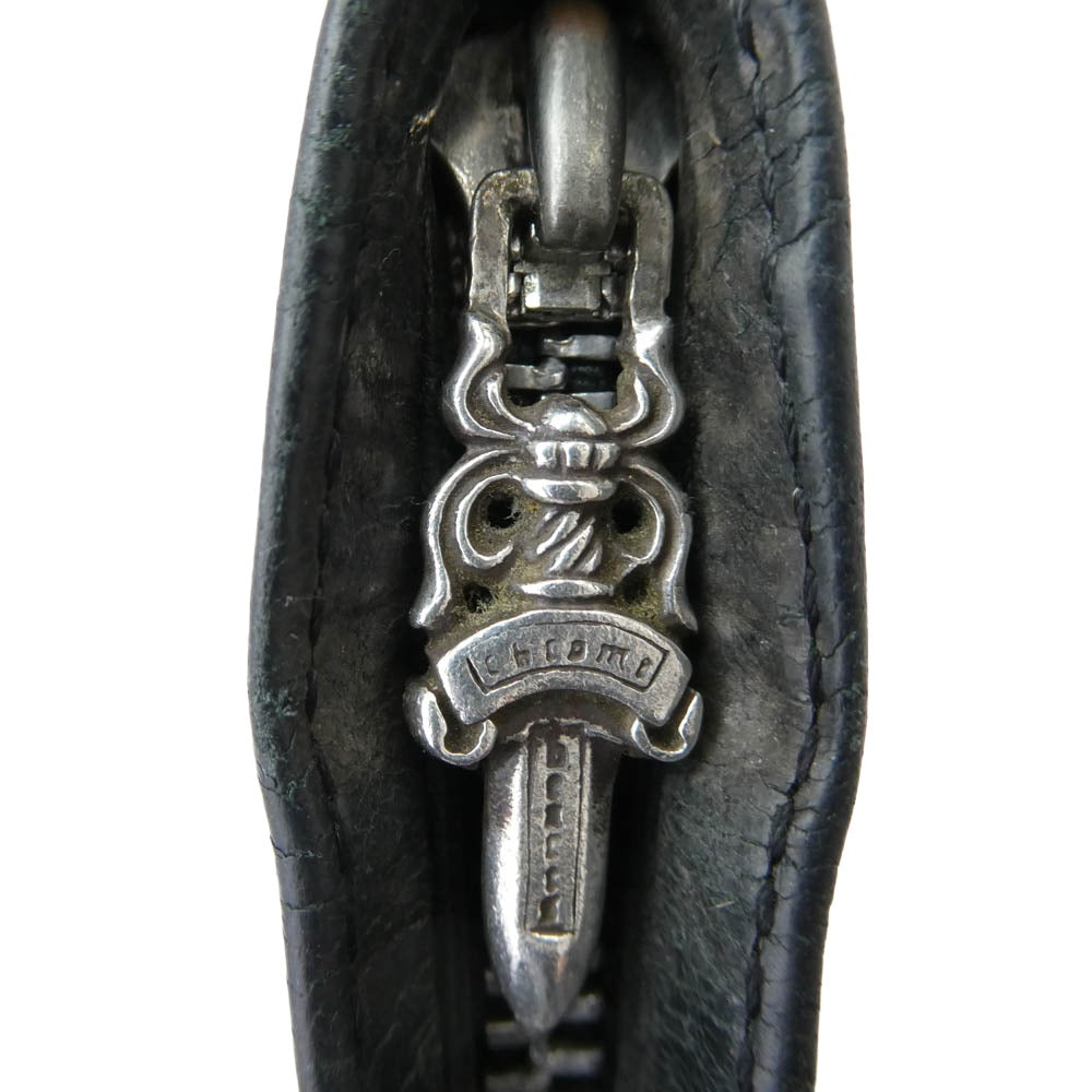 CHROME HEARTS クロムハーツ（原本無） ZPR CHNG 3×4 ジッパーチェンジパース コインケース レザー ミニウォレット ブラック系【中古】