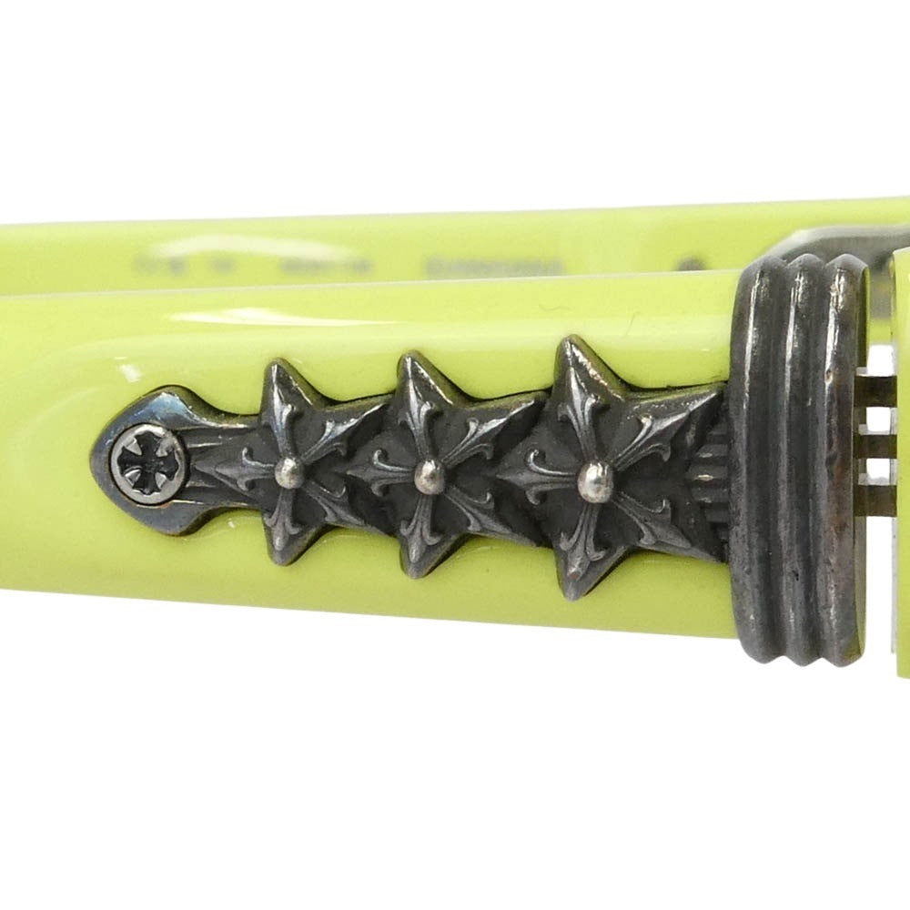 CHROME HEARTS クロムハーツ（原本無） IDAWANNA スターテンプル サングラス イエロー系【中古】