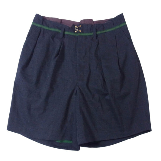 kolor カラー 23SS 23SCM-P02101 タック ショーツ ショートパンツ ダークネイビー系 2【中古】