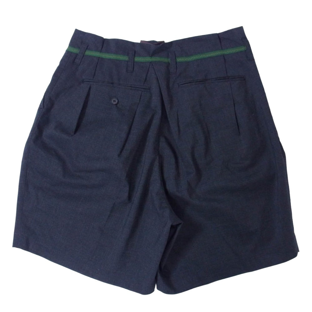 kolor カラー 23SS 23SCM-P02101 タック ショーツ ショートパンツ ダークネイビー系 2【中古】