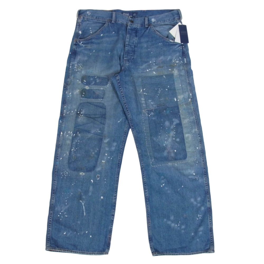 POLO RALPH LAUREN ポロ・ラルフローレン 26AW MNPODNM10920418 リラックス フィット ディストレスト カーペンター ジーンズ デニムパンツ インディゴブルー系 36【極上美品】【中古】