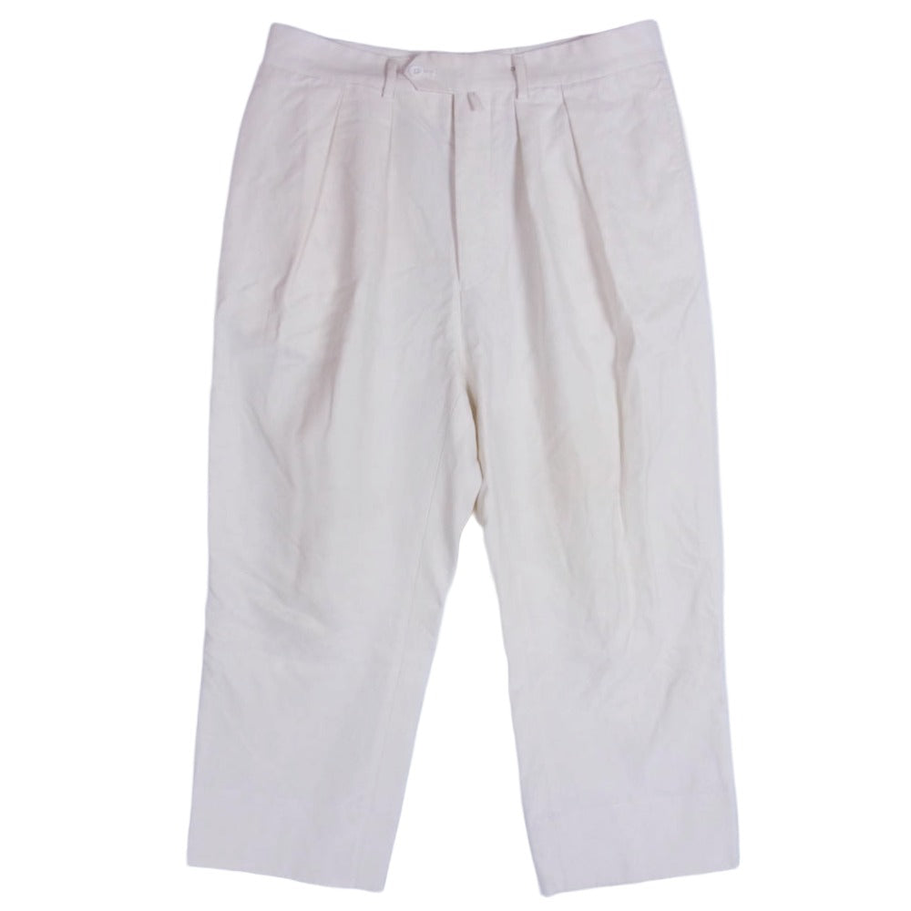 ニート スラックス パンツ オフホワイト系 48【中古】