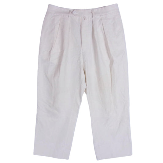 ニート スラックス パンツ オフホワイト系 48【中古】