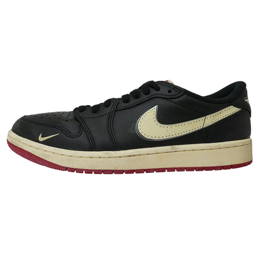 NIKE ナイキ IB8958-001 × Nigel Sylvester ナイジェルシルベスター Air Jordan 1 Retro Low OG AJ1 エアジョーダン レトロ ロー スニーカー ブラック系 27.0cm【中古】