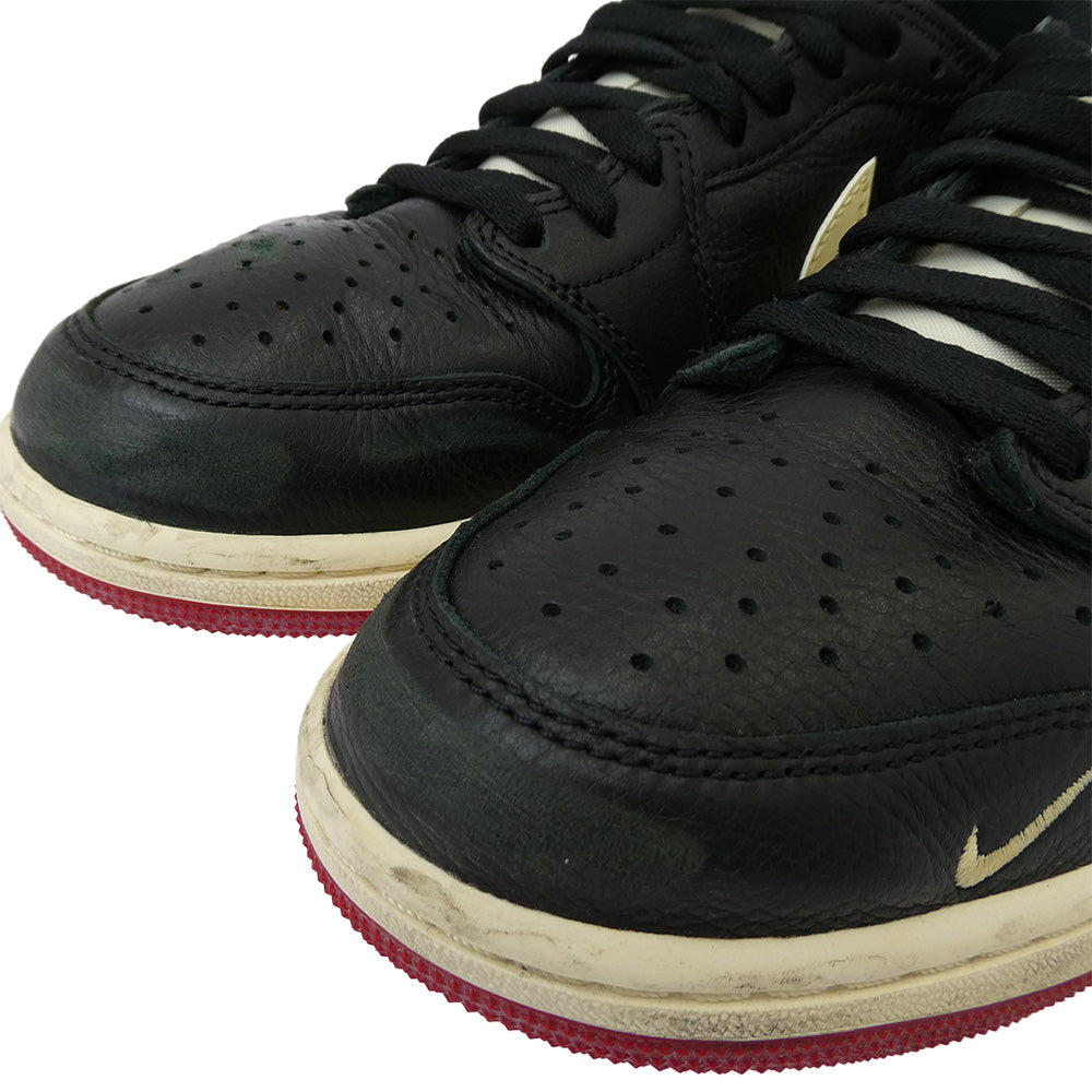 NIKE ナイキ IB8958-001 × Nigel Sylvester ナイジェルシルベスター Air Jordan 1 Retro Low OG AJ1 エアジョーダン レトロ ロー スニーカー ブラック系 27.0cm【中古】