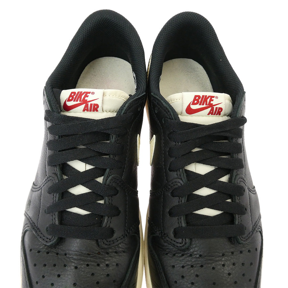 NIKE ナイキ IB8958-001 × Nigel Sylvester ナイジェルシルベスター Air Jordan 1 Retro Low OG AJ1 エアジョーダン レトロ ロー スニーカー ブラック系 27.0cm【中古】