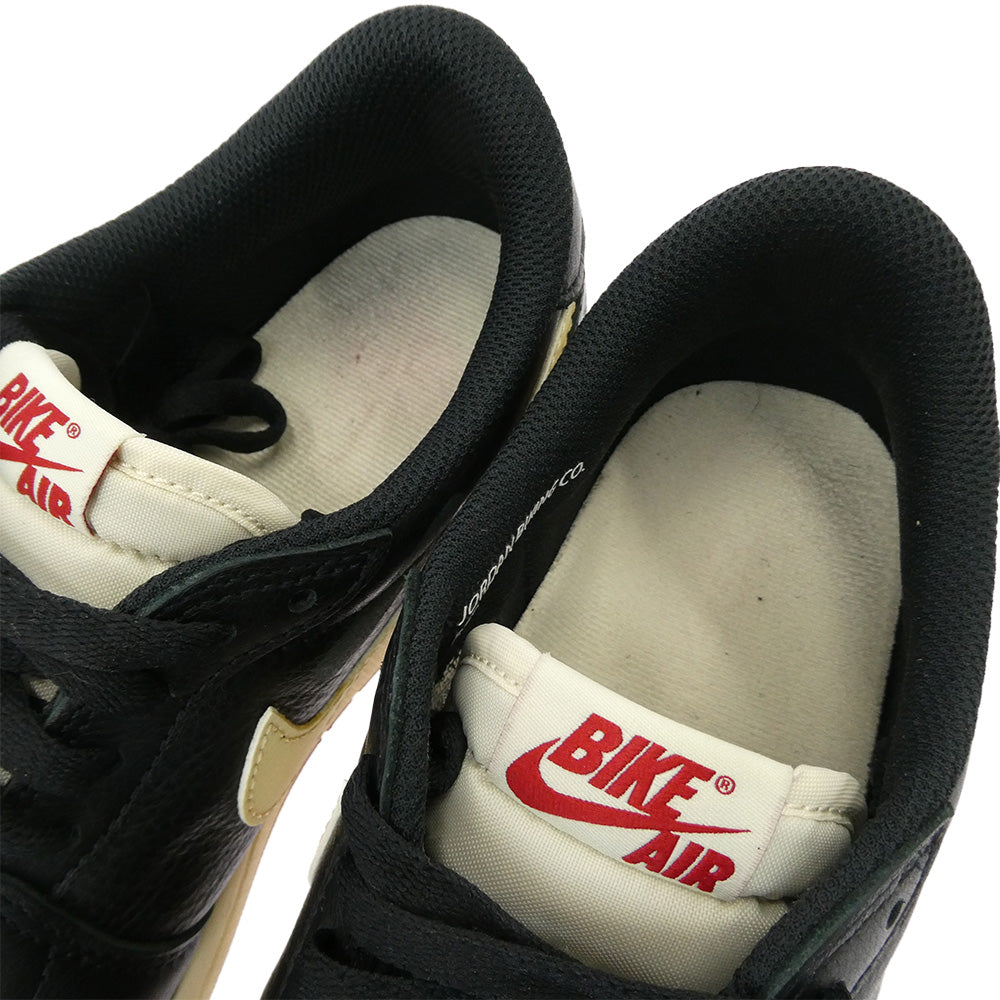 NIKE ナイキ IB8958-001 × Nigel Sylvester ナイジェルシルベスター Air Jordan 1 Retro Low OG AJ1 エアジョーダン レトロ ロー スニーカー ブラック系 27.0cm【中古】