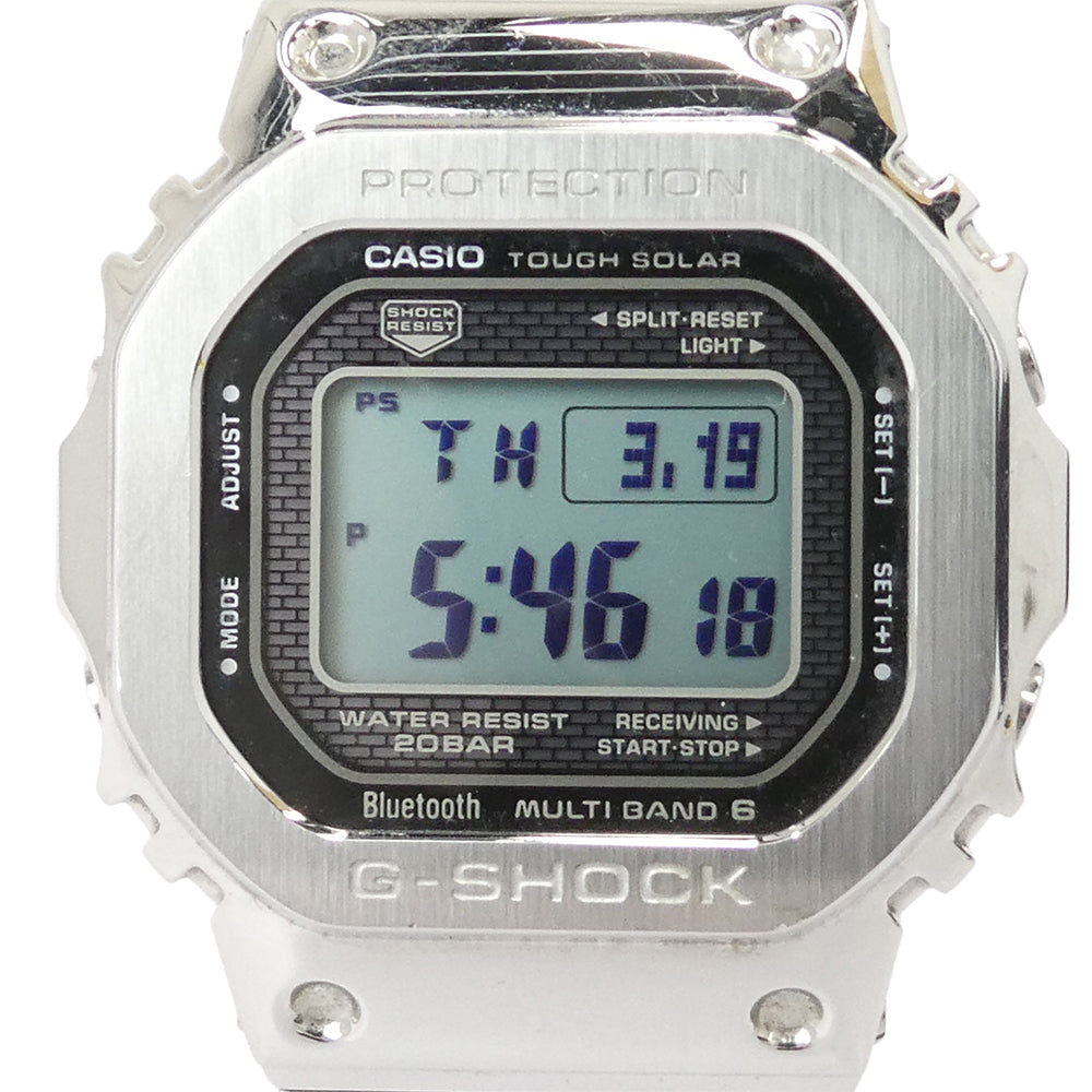 G-SHOCK ジーショック GMW-B5000D フルメタル 電波ソーラー 腕時計 ウォッチ シルバー系【中古】