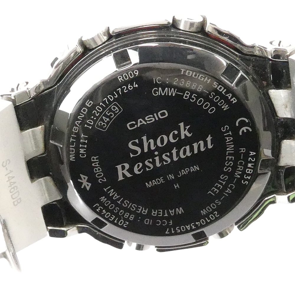 G-SHOCK ジーショック GMW-B5000D フルメタル 電波ソーラー 腕時計 ウォッチ シルバー系【中古】