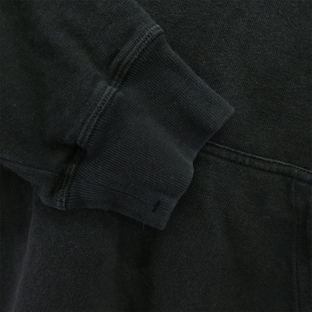 STONE ISLAND ストーンアイランド 741563860 袖ロゴパッチ ワッペン ジップポケット フーディー パーカー ブラック系 XL【中古】