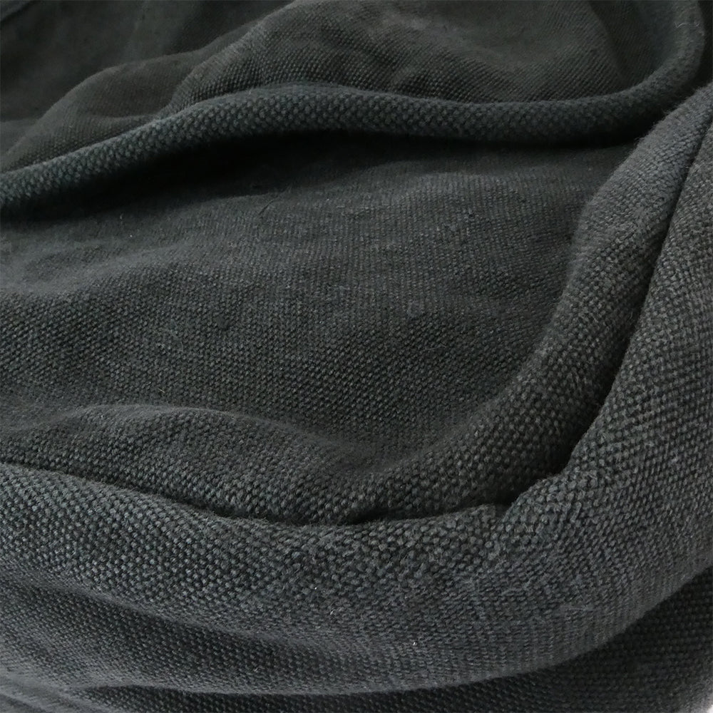 COMOLI コモリ A03-07001 HEMP DUCK SHOULDER BAG ヘンプダック ショルダー バッグ ブラック系【中古】