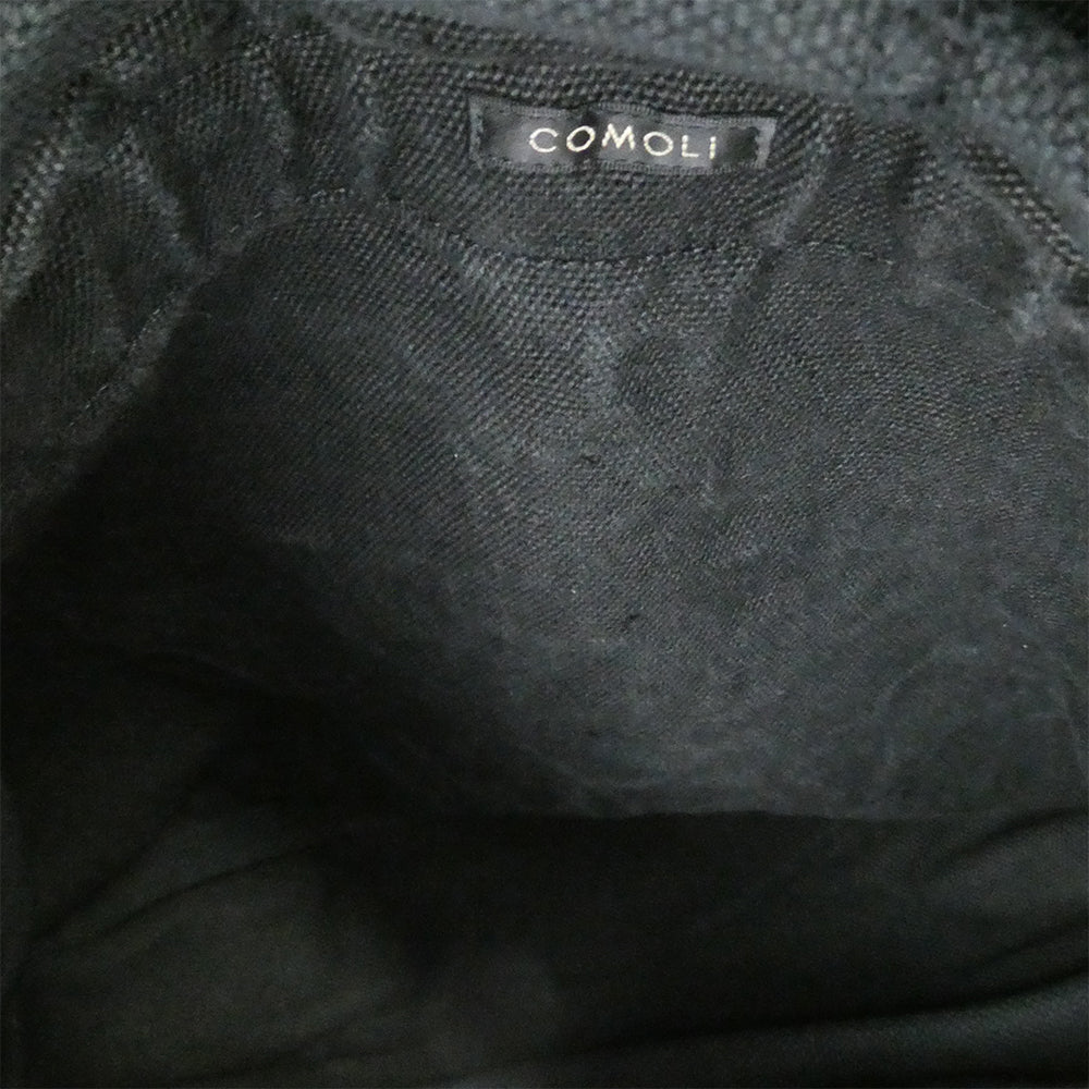 COMOLI コモリ A03-07001 HEMP DUCK SHOULDER BAG ヘンプダック ショルダー バッグ ブラック系【中古】