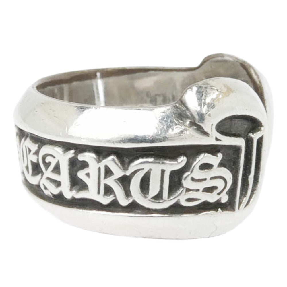 CHROME HEARTS クロムハーツ（原本無） SM SCROLL LABEL スモールスクロールラベル リング シルバー シルバー系 7.5号【中古】