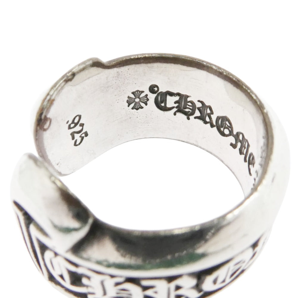 CHROME HEARTS クロムハーツ（原本無） SM SCROLL LABEL スモールスクロールラベル リング シルバー シルバー系 7.5号【中古】