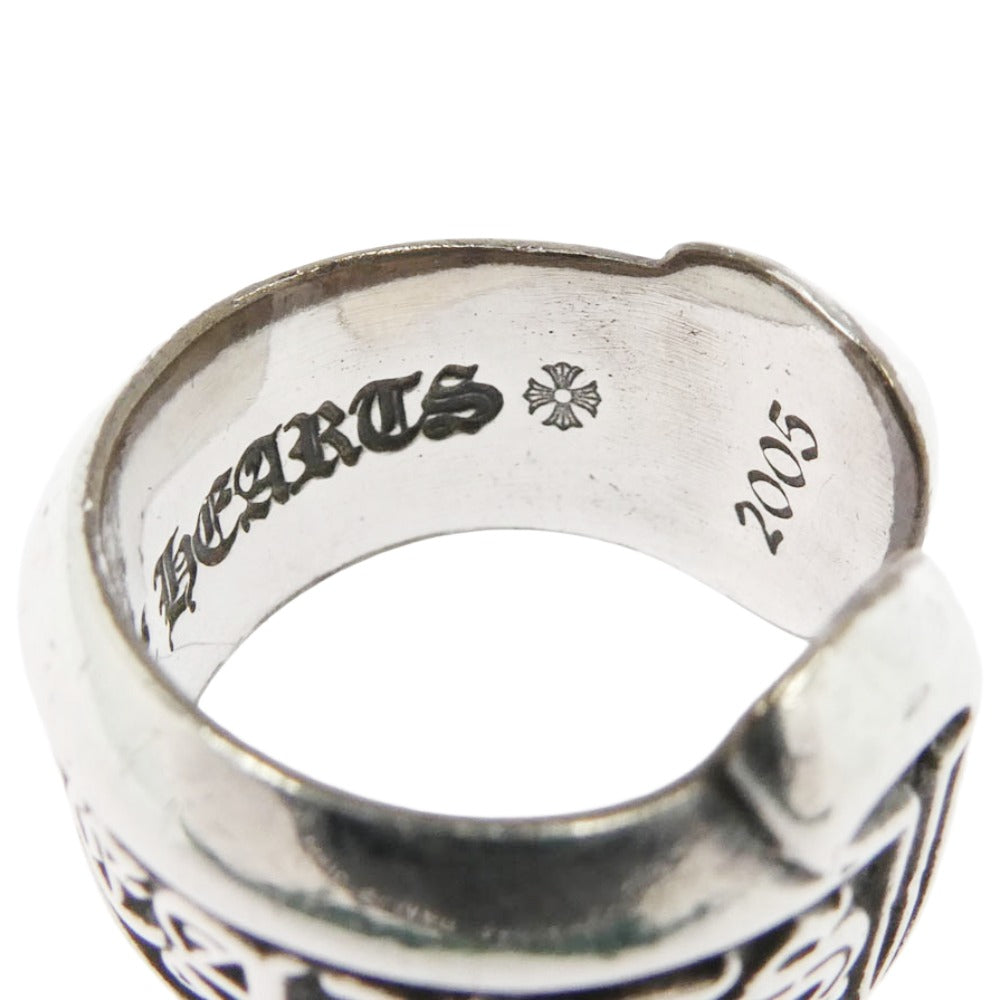 CHROME HEARTS クロムハーツ（原本無） SM SCROLL LABEL スモールスクロールラベル リング シルバー シルバー系 7.5号【中古】