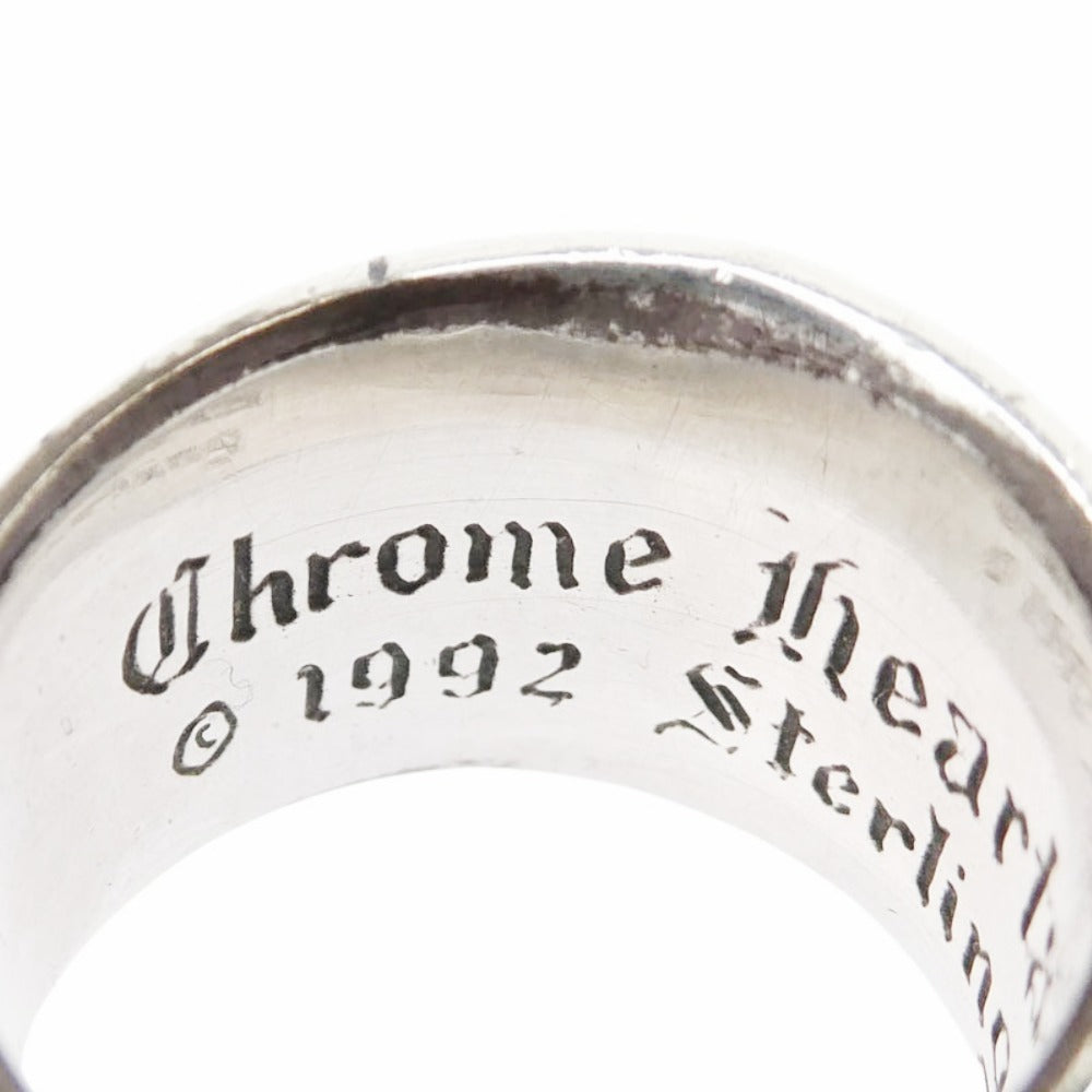 CHROME HEARTS クロムハーツ（原本無） FLRL CRS フローラルクロス リング シルバー系 約10.5号【中古】