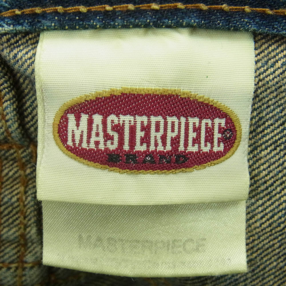 MASTERPIECE マスターピース デニム パンツ コットン 日本製 インディゴブルー系 L【中古】