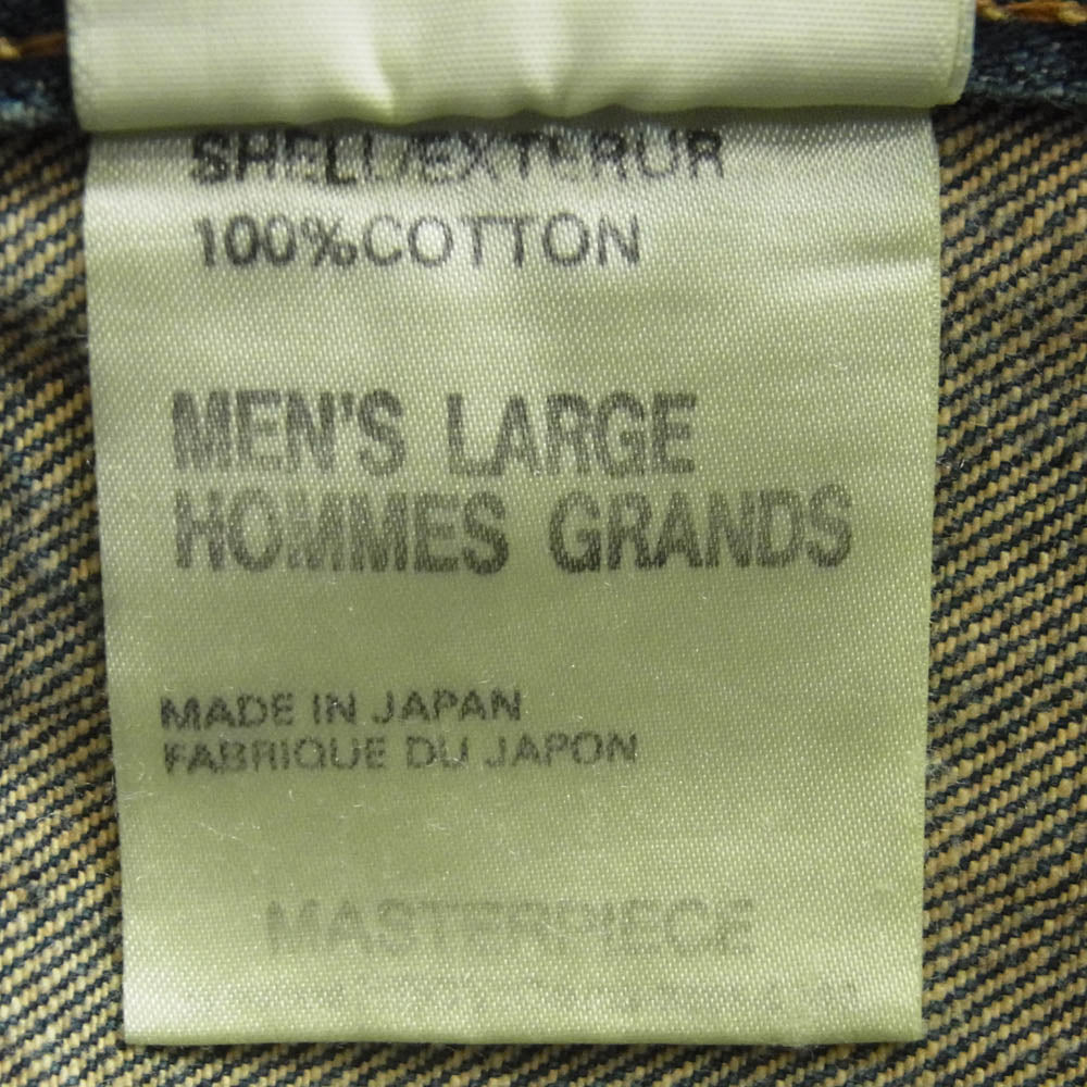 MASTERPIECE マスターピース デニム パンツ コットン 日本製 インディゴブルー系 L【中古】