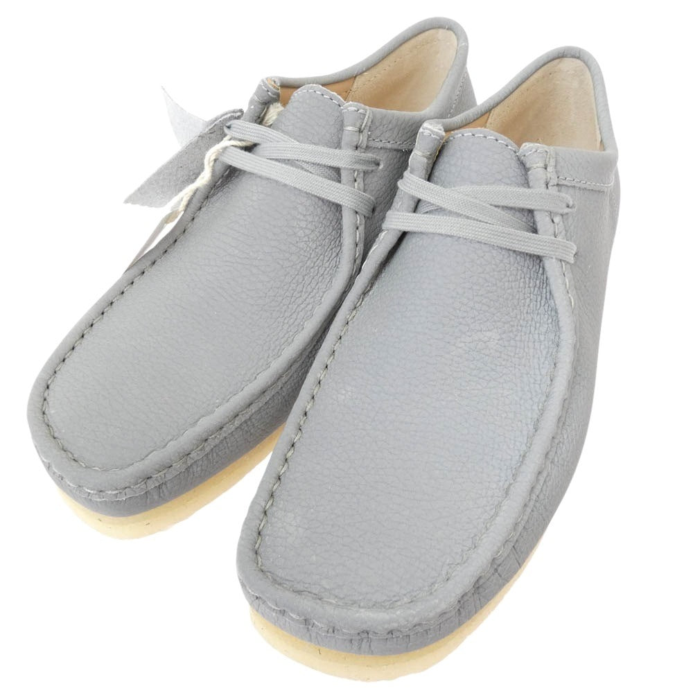 Supreme シュプリーム 25SS Clarks クラークス Reflective Wallabee Silver ワラビー シューズ グレー系 25.5cm【極上美品】【中古】