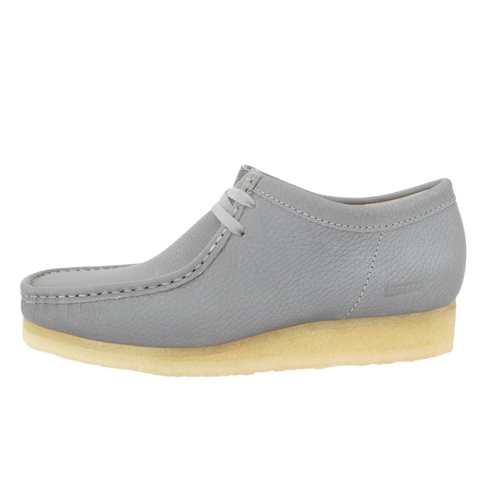 Supreme シュプリーム 25SS Clarks クラークス Reflective Wallabee Silver ワラビー シューズ グレー系 25.5cm【極上美品】【中古】