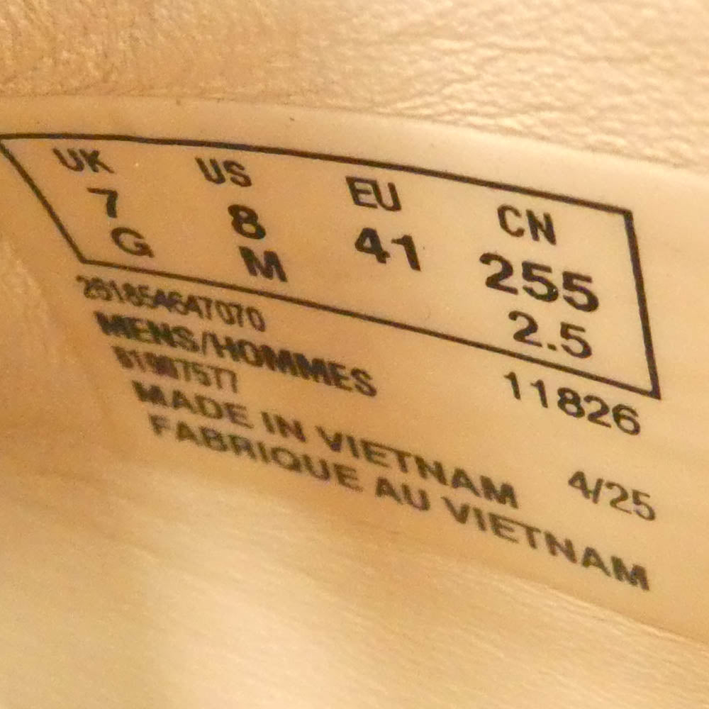 Supreme シュプリーム 25SS Clarks クラークス Reflective Wallabee Silver ワラビー シューズ グレー系 25.5cm【極上美品】【中古】