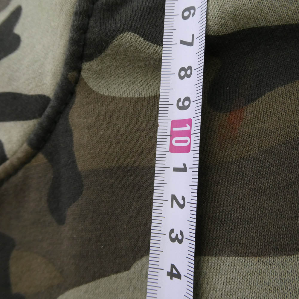 Supreme シュプリーム 25AW True Religion Zip Up Hooded Sweatshirt Woodland Camo トゥルーレリジョン ジップアップ カモ フーデッド スウェット パーカー カーキ系 M【中古】