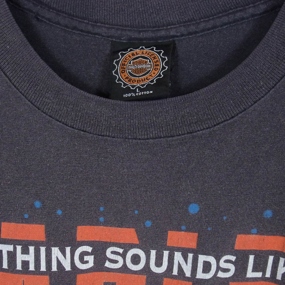 HARLEY DAVIDSON ハーレーダビッドソン VINTAGE ヴィンテージ 90S 半袖 Tシャツ チャコール系 L【中古】