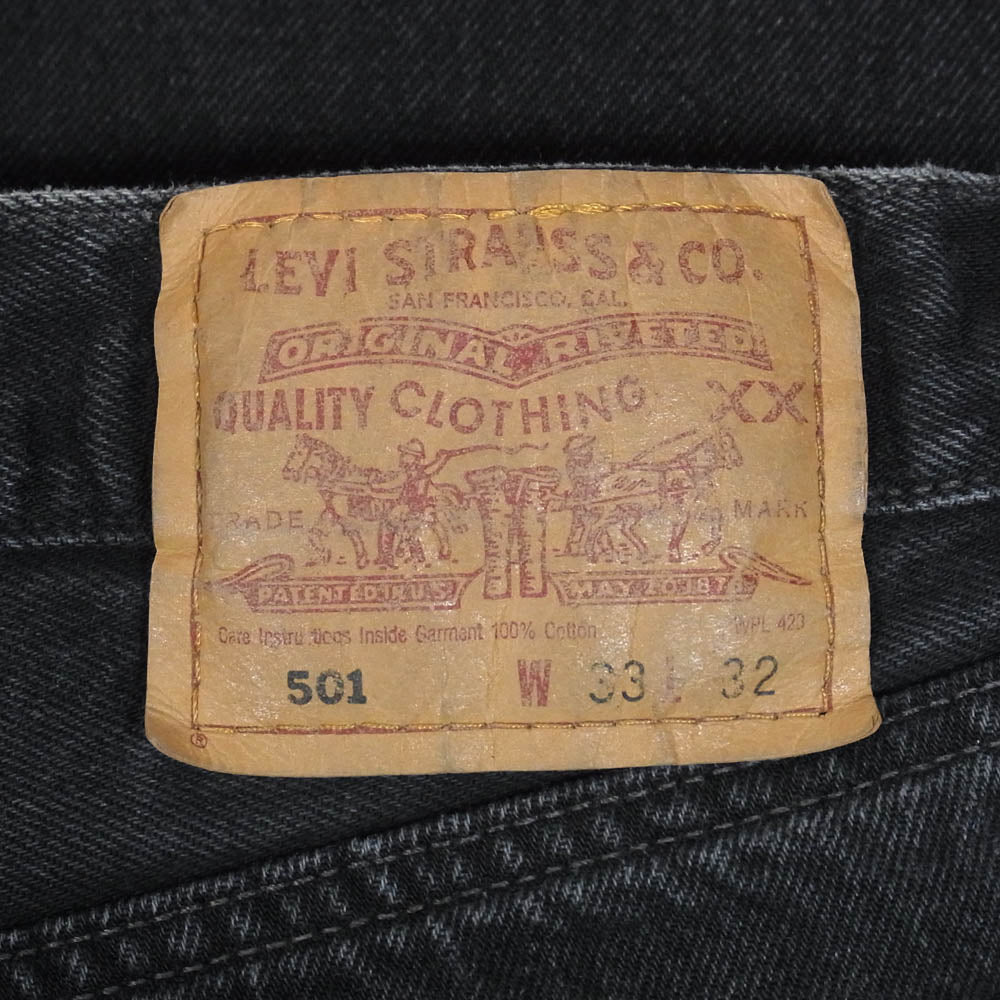 Levi's リーバイス vintage ヴィンテージ 00s ブラック デニム パンツ ブラック系 33【中古】
