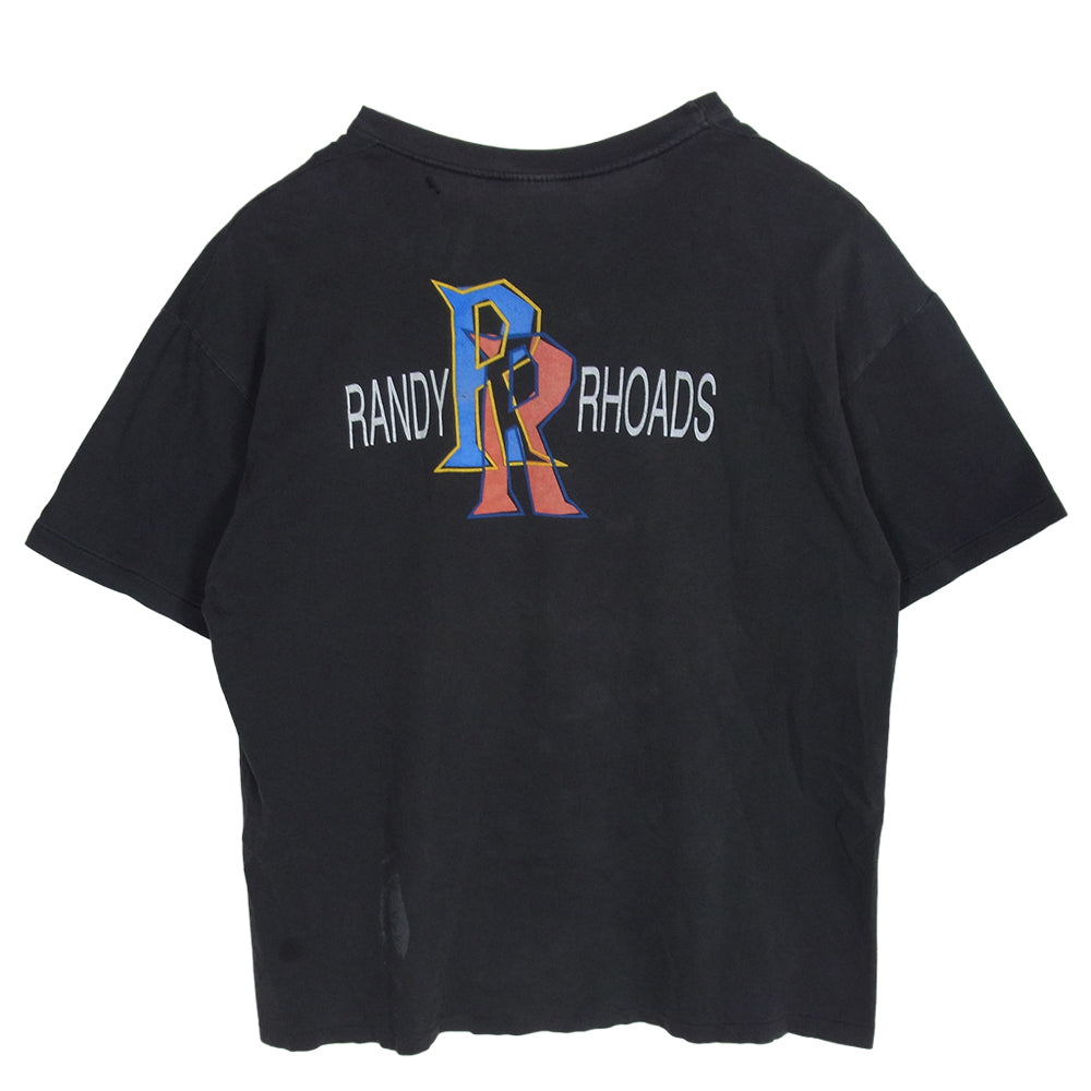 RANDY RHOADS ランディーローズ 90S Ｔシャツ チャコール系 XL【中古】