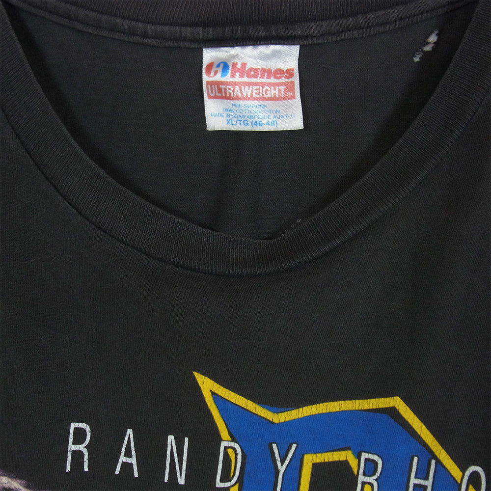 RANDY RHOADS ランディーローズ 90S Ｔシャツ チャコール系 XL【中古】