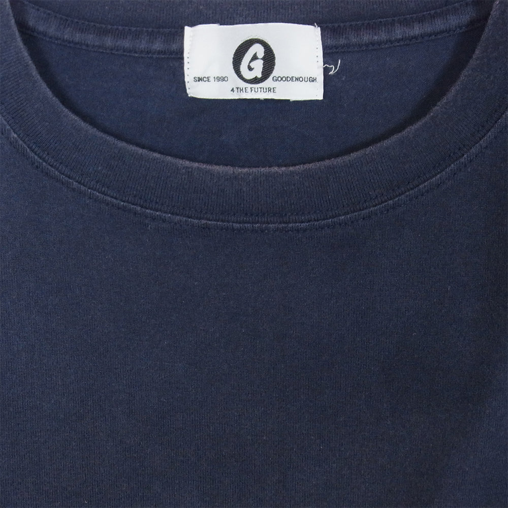 GOODENOUGH グッドイナフ バックロゴ グラムg T-SHIRT 半袖Tシャツ ネイビー系 表記無し【中古】