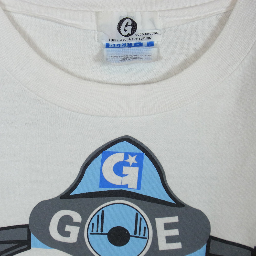 GOODENOUGH グッドイナフ 初期 90S GOOD HORNET T-SHIRT 半袖Tシャツ ホワイト系 M【中古】