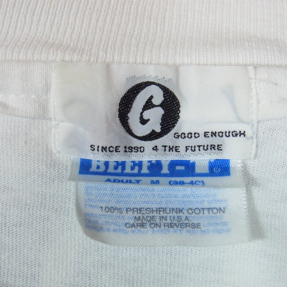 GOODENOUGH グッドイナフ 初期 90S GOOD HORNET T-SHIRT 半袖Tシャツ ホワイト系 M【中古】
