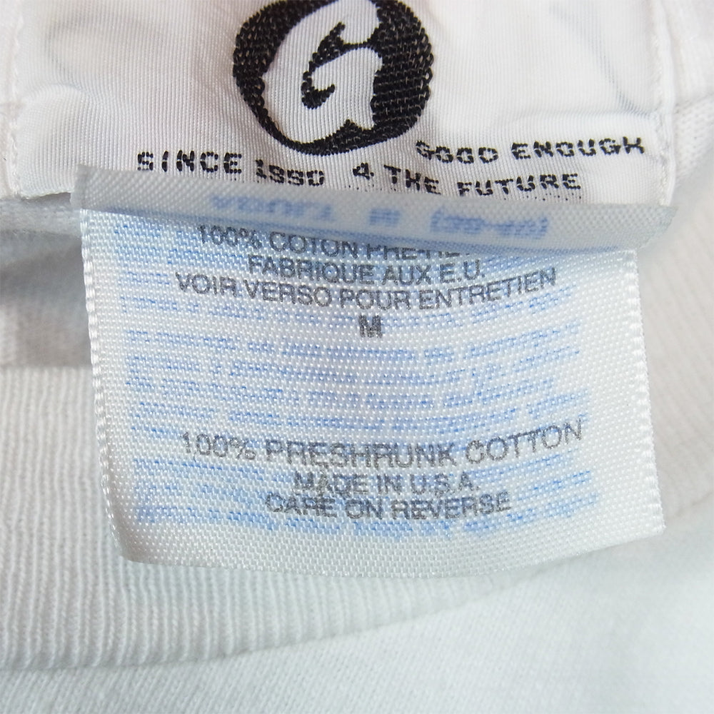 GOODENOUGH グッドイナフ 初期 90S GOOD HORNET T-SHIRT 半袖Tシャツ ホワイト系 M【中古】