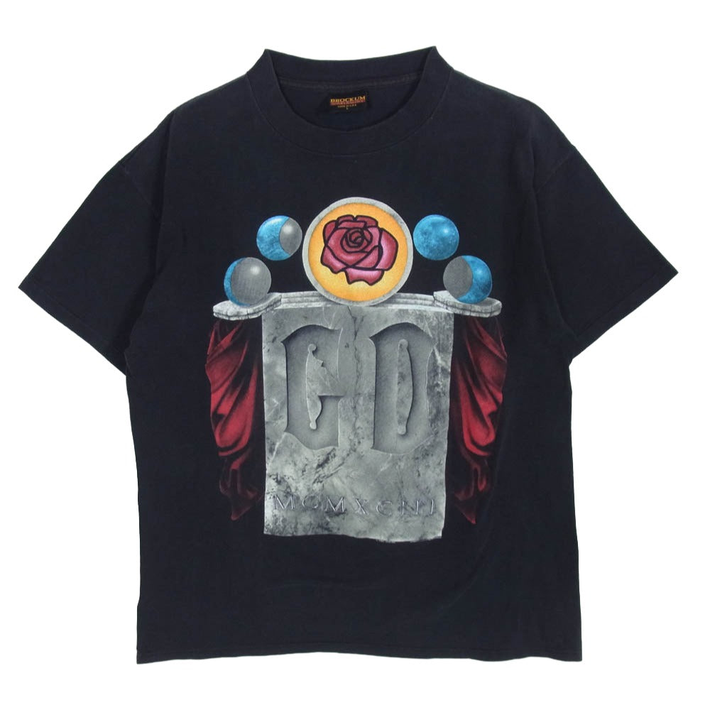 GRATEFUL DEAD グレイトフルデッド BROCKUM ブロッカム tour tシャツ 半袖 Ｔシャツ ブラック系 L【中古】