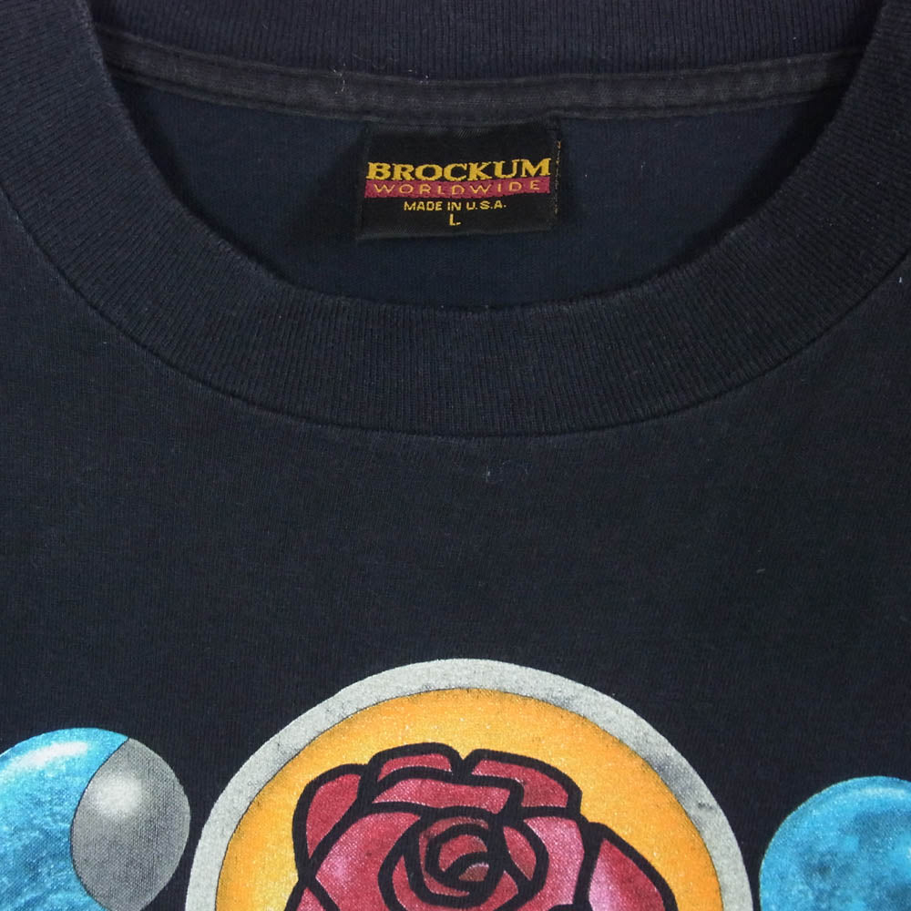 GRATEFUL DEAD グレイトフルデッド BROCKUM ブロッカム tour tシャツ 半袖 Ｔシャツ ブラック系 L【中古】