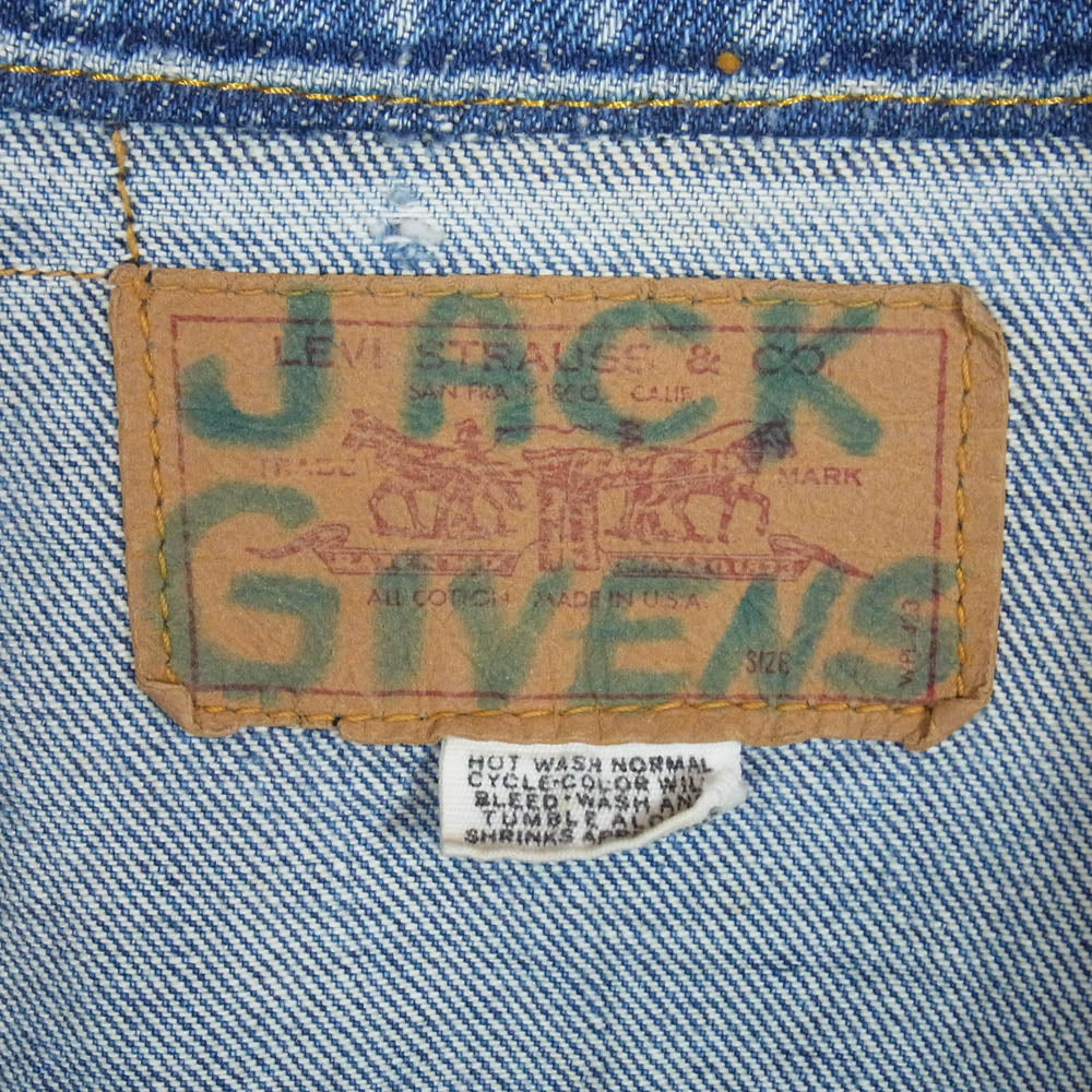 Levi's リーバイス vintage ヴィンテージ 60s～70s BIGE 4th 70505 ボタン裏526 デニムジャケット インディゴブルー系 表記無し【中古】