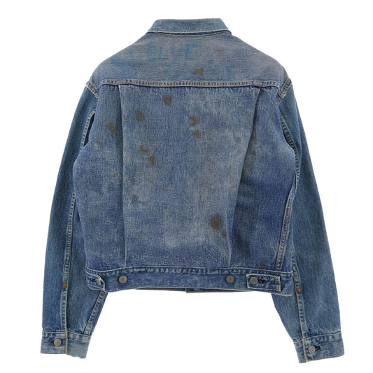 Levi's リーバイス vintage ヴィンテージ 50s 60s 507XX 2nd BIGE ボタン裏17 襟袖襟カスタム デニム ジャケット ブルー系【中古】